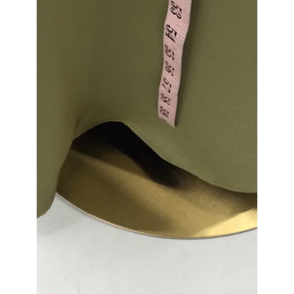 AW BRIDAL SZ 10 L fennel seed green Theodora wedding bridesmaid maxi dress b37 - Picture 6 of 10